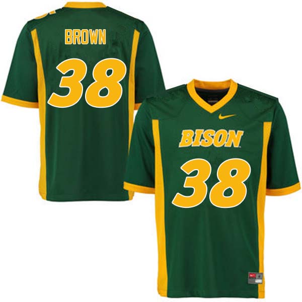 Men #38 Jaxon Brown North Dakota State Bison College Football Jerseys Sale-Green